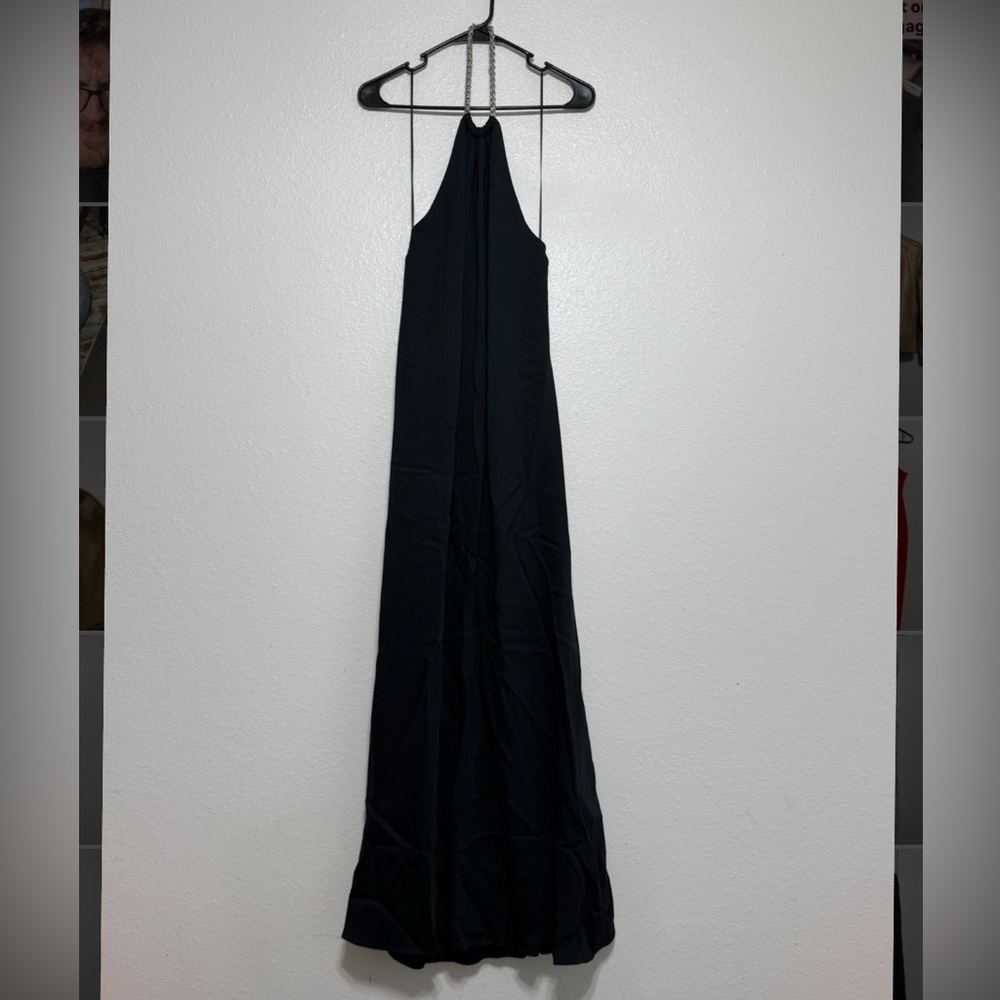Banana Republic Elegant Black Halter Dress